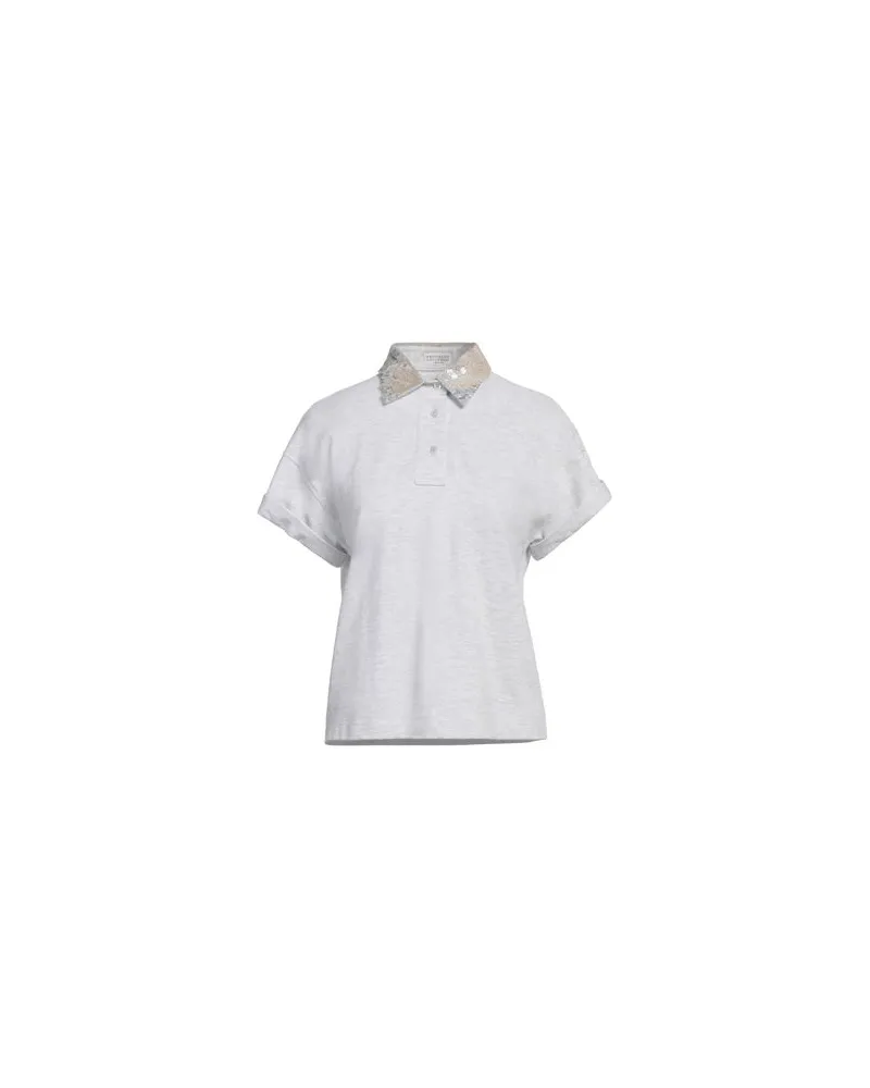 Brunello Cucinelli TOPS - Poloshirtsauf YOOX.COM Hellgrau