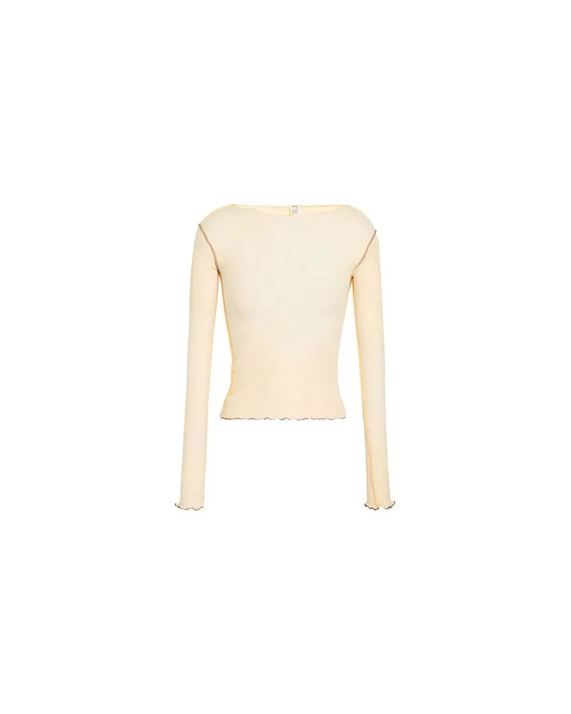 Baserange TOPS - T-shirtsauf YOOX.COM Pastellgelb