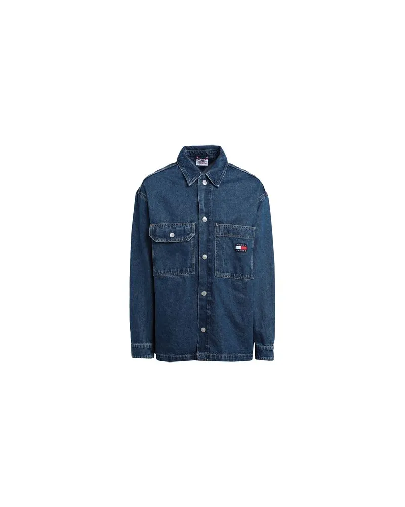 Tommy Hilfiger TOPS - Jeanshemdenauf YOOX.COM Blau