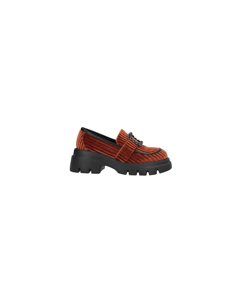 Luciano Barachini ELITE - SCHUHE - Mokassinsauf YOOX.COM Rostrot