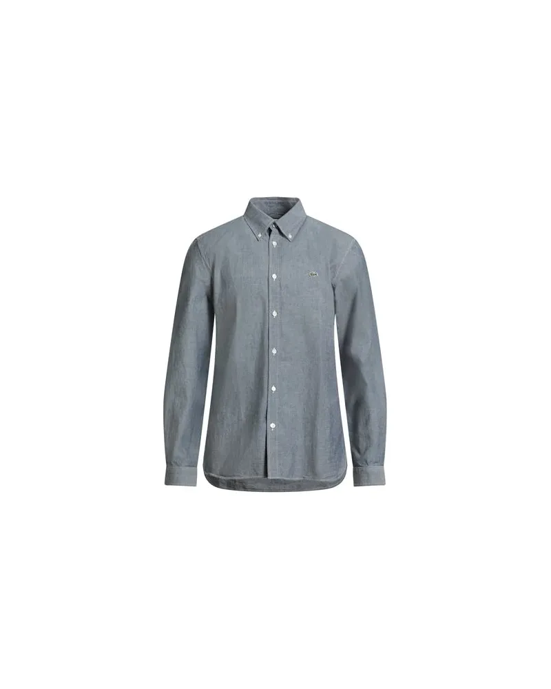 Lacoste TOPS - Jeanshemdenauf YOOX.COM Taubenblau
