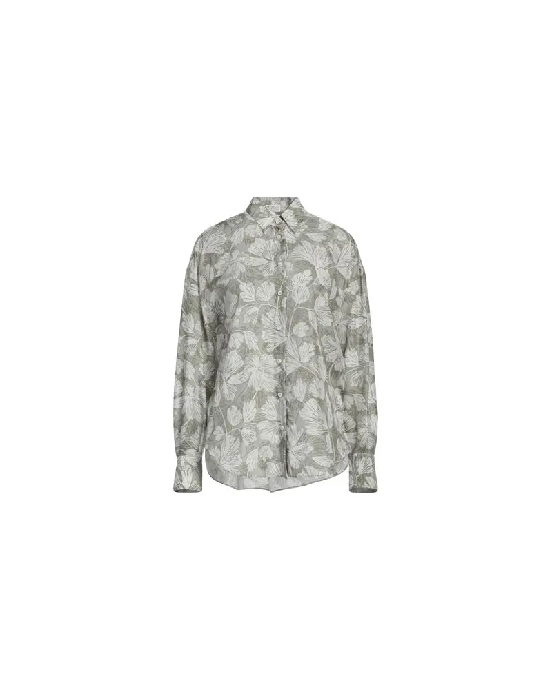 Brunello Cucinelli TOPS - Hemdenauf YOOX.COM Salbeigrün