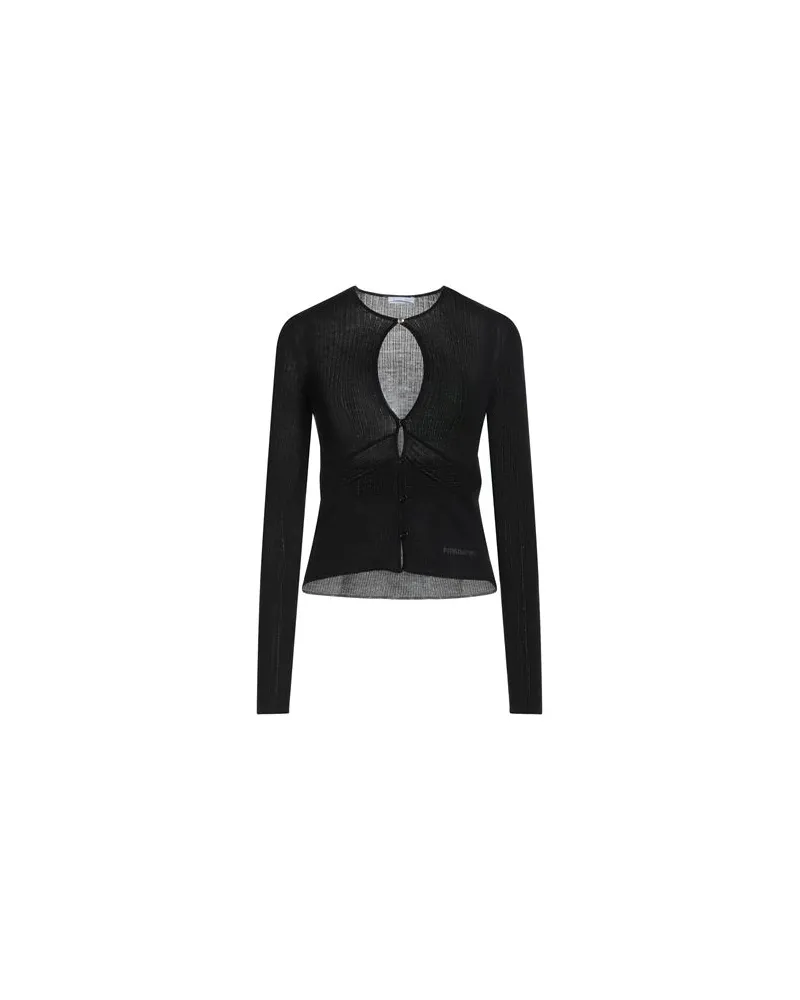 Patrizia Pepe STRICKWAREN - Strickjackenauf YOOX.COM Schwarz