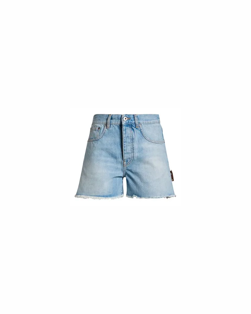 OFF-WHITE HOSEN & RÖCKE - Jeansshortsauf YOOX.COM Blau
