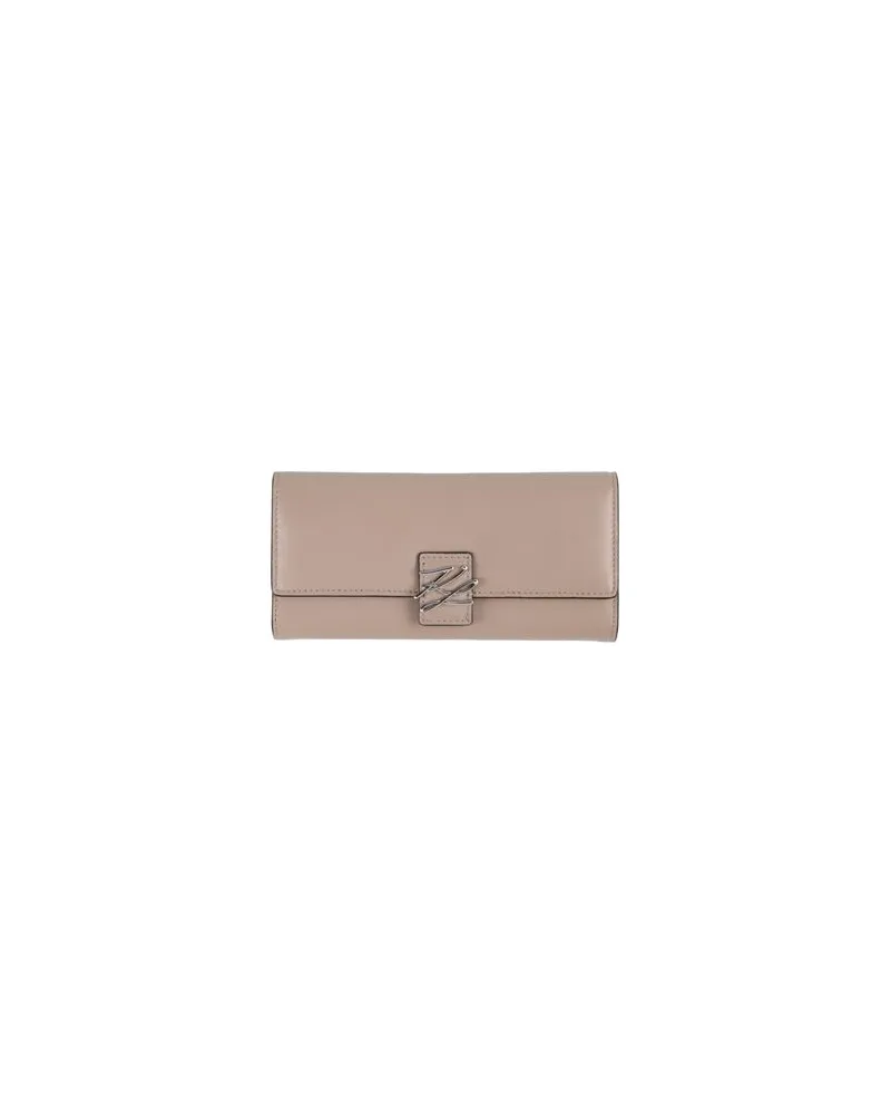 Karl Lagerfeld K/AUTOGRAPH SOFT CNT FL WT  - Kleinlederwaren - Brieftaschenauf YOOX.COM Maulwurfsgrau