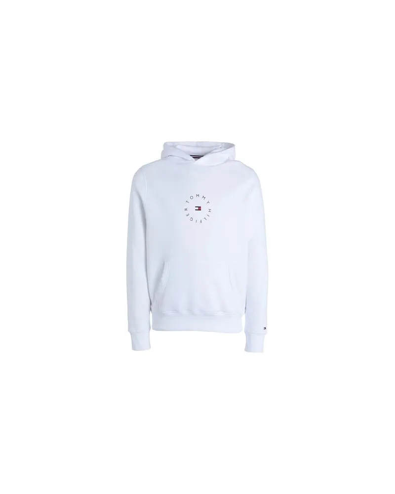 Tommy Hilfiger ROUNDALL GRAPHIC HOODIE  - TOPS - Sweatshirtsauf YOOX.COM Weiß