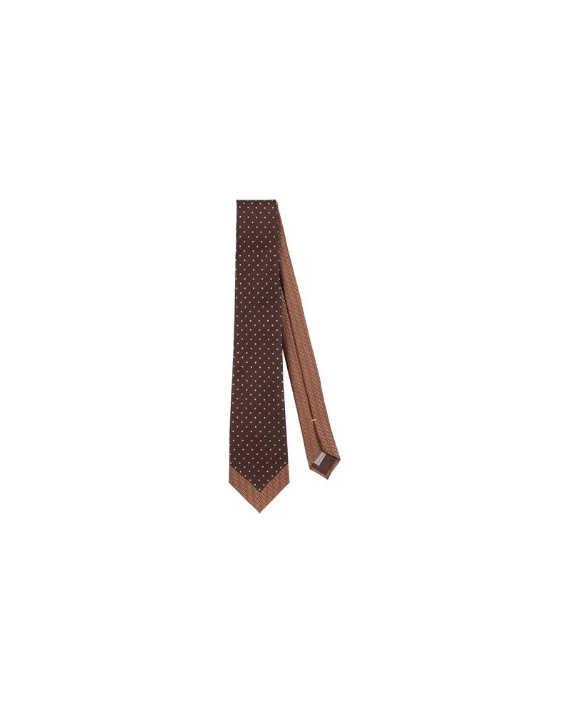Canali ACCESSOIRES - Krawatten & Fliegenauf YOOX.COM Braun