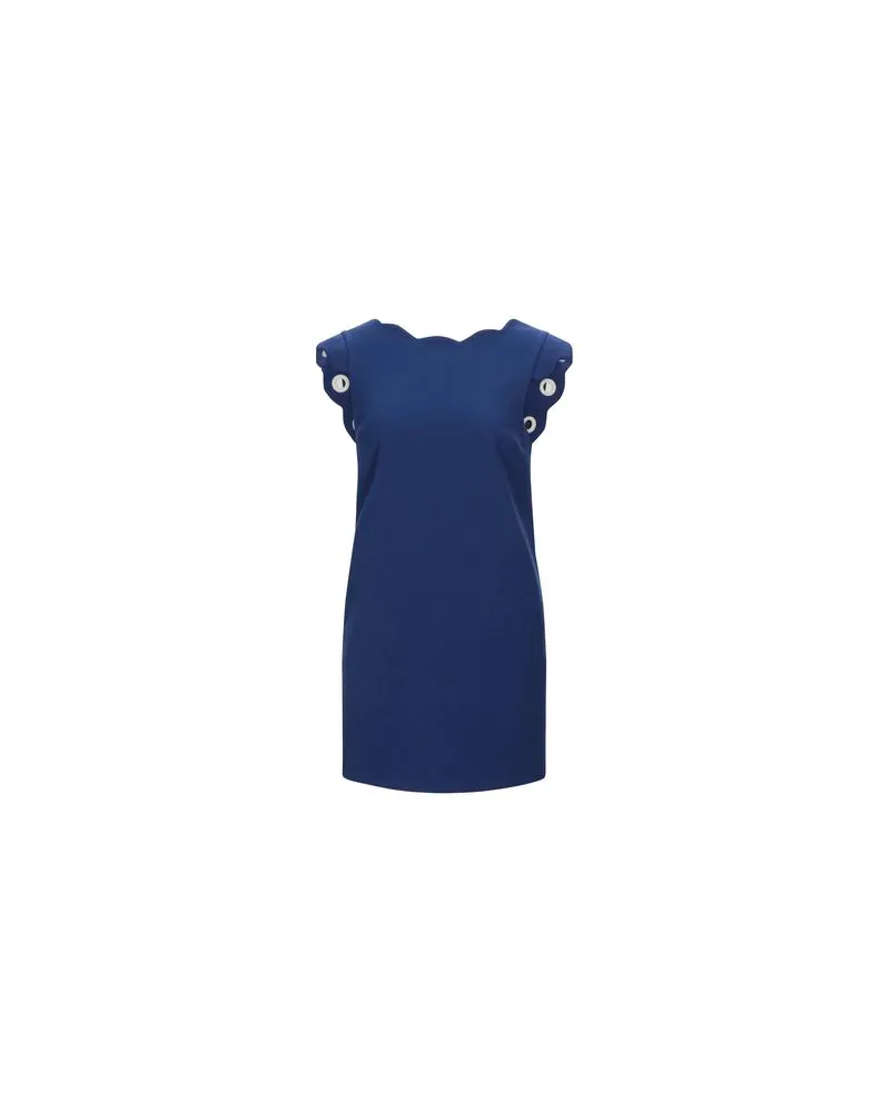 Elisabetta Franchi KLEIDER - Mini-Kleiderauf YOOX.COM Blau
