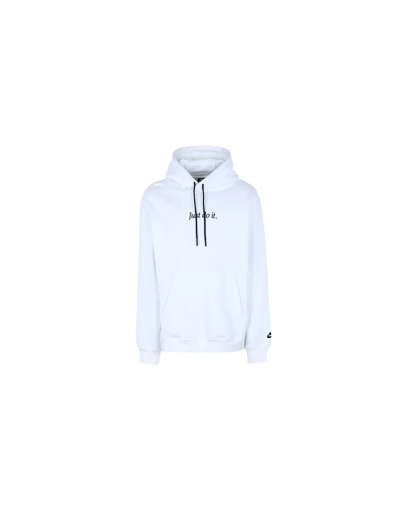 Nike JUST DO IT HOODIE   - TOPS - Sweatshirtsauf YOOX.COM Weiß