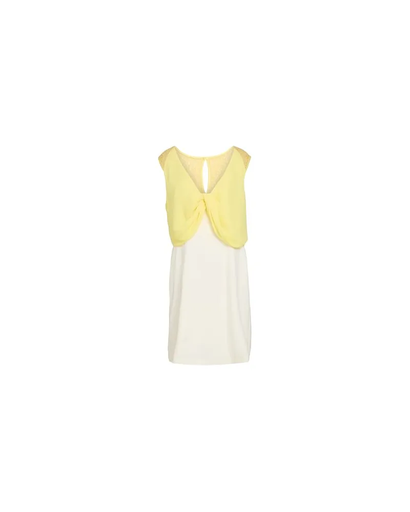 AnnaRita N KLEIDER - Mini-Kleiderauf YOOX.COM Gelb