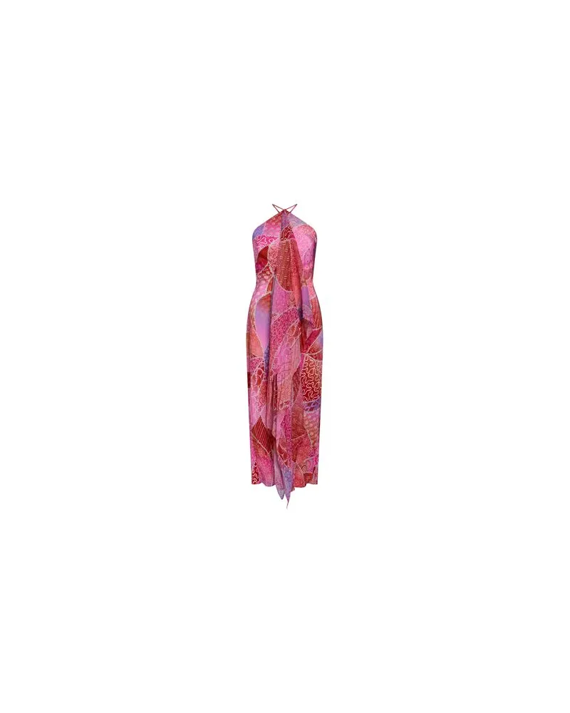 RIXO KLEIDER - Midi-Kleiderauf YOOX.COM Fuchsia