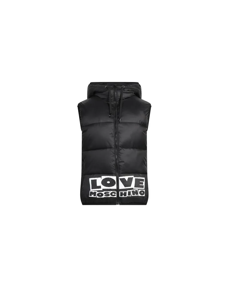 Moschino JACKEN & MÄNTEL - Pufferjacken & Daunenjackenauf YOOX.COM Schwarz