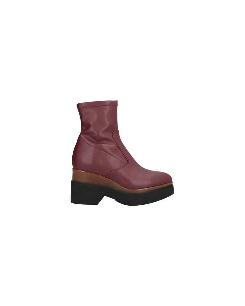 Lorenzo Mari SCHUHE - Stiefelettenauf YOOX.COM Bordeaux