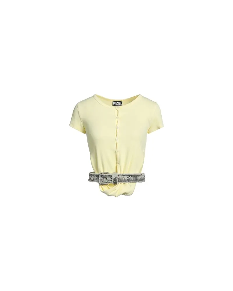 Diesel TOPS - T-shirtsauf YOOX.COM Pastellgelb