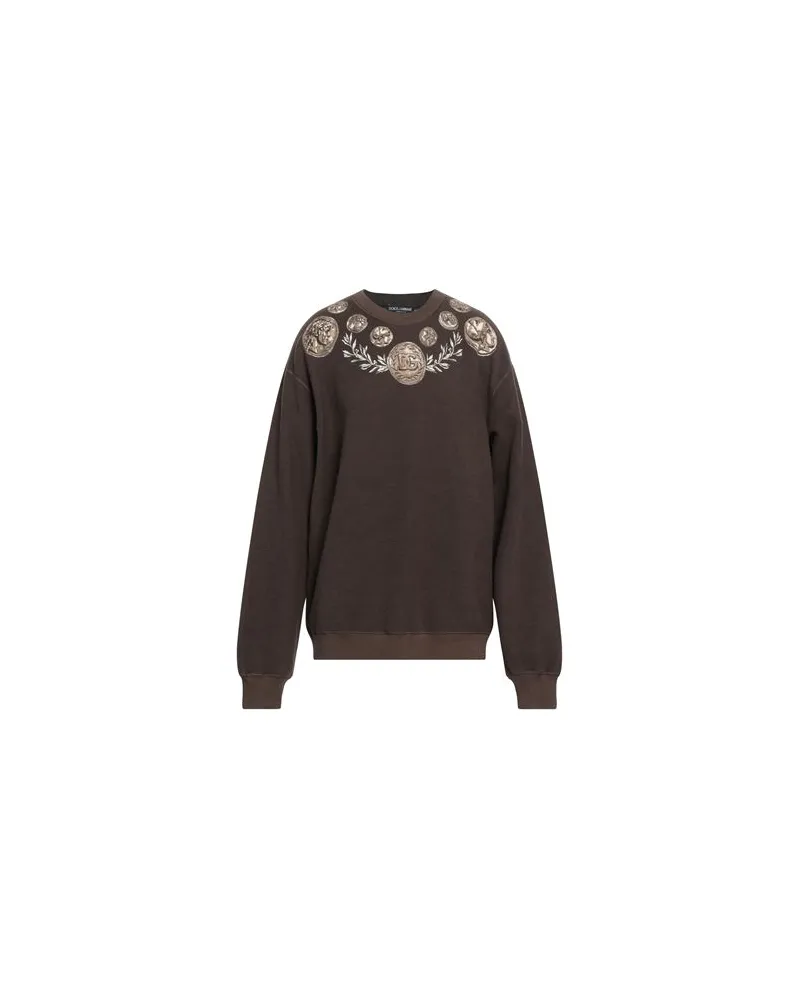 Dolce & Gabbana TOPS - Sweatshirtsauf YOOX.COM Schokobraun