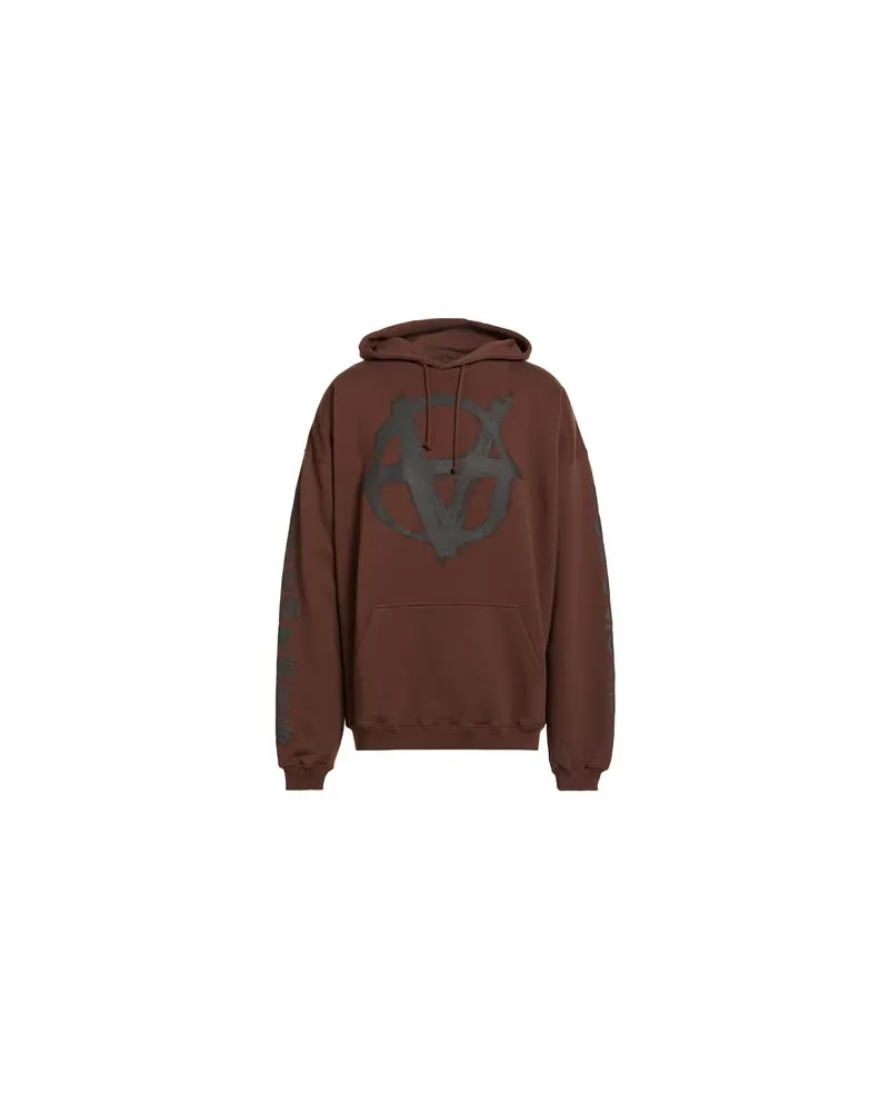 VETEMENTS TOPS - Sweatshirtsauf YOOX.COM Dunkelbraun