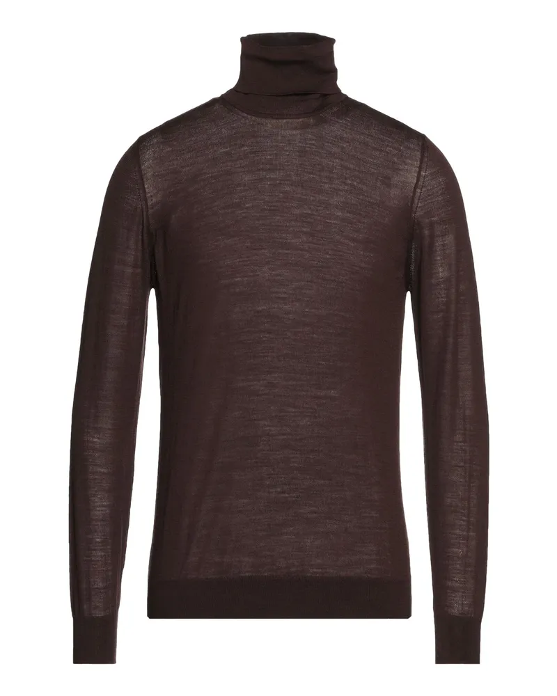 Alpha Studio Rollkragenpullover Mittelbraun