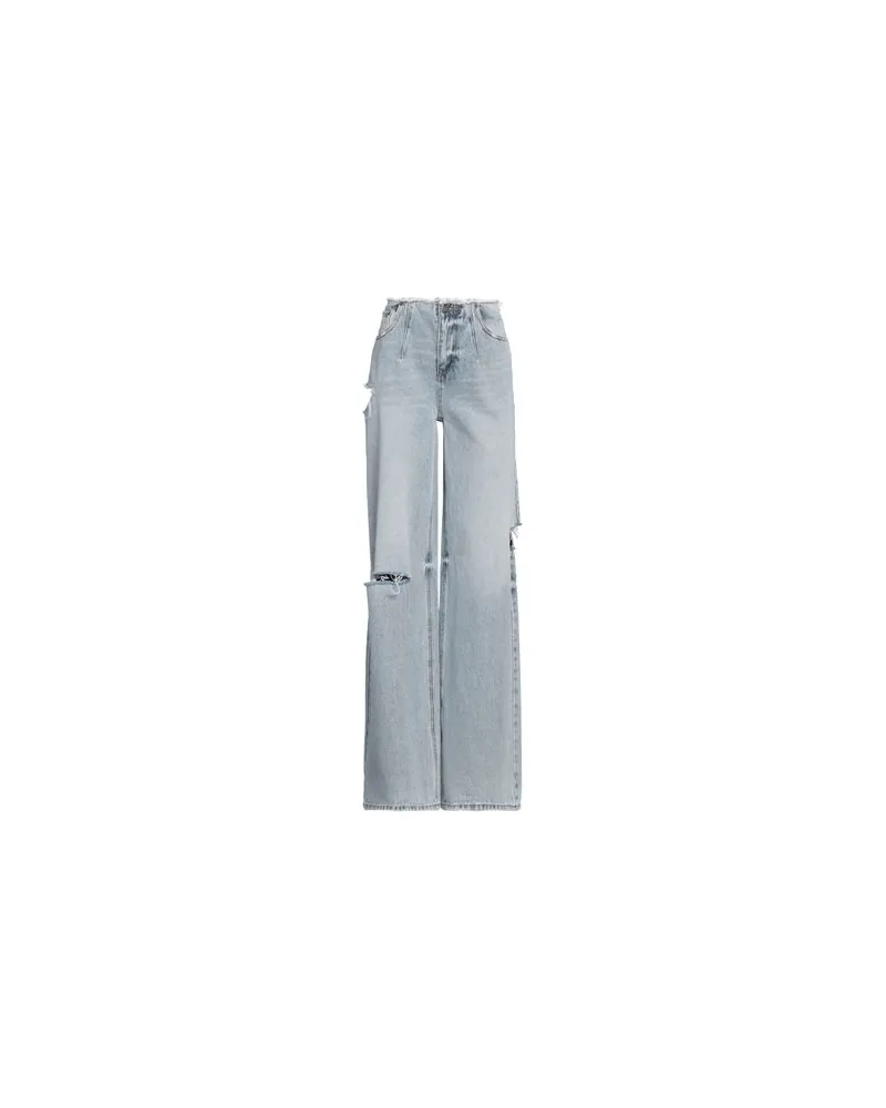 SER.O.YA HOSEN & RÖCKE - Jeanshosenauf YOOX.COM Blau
