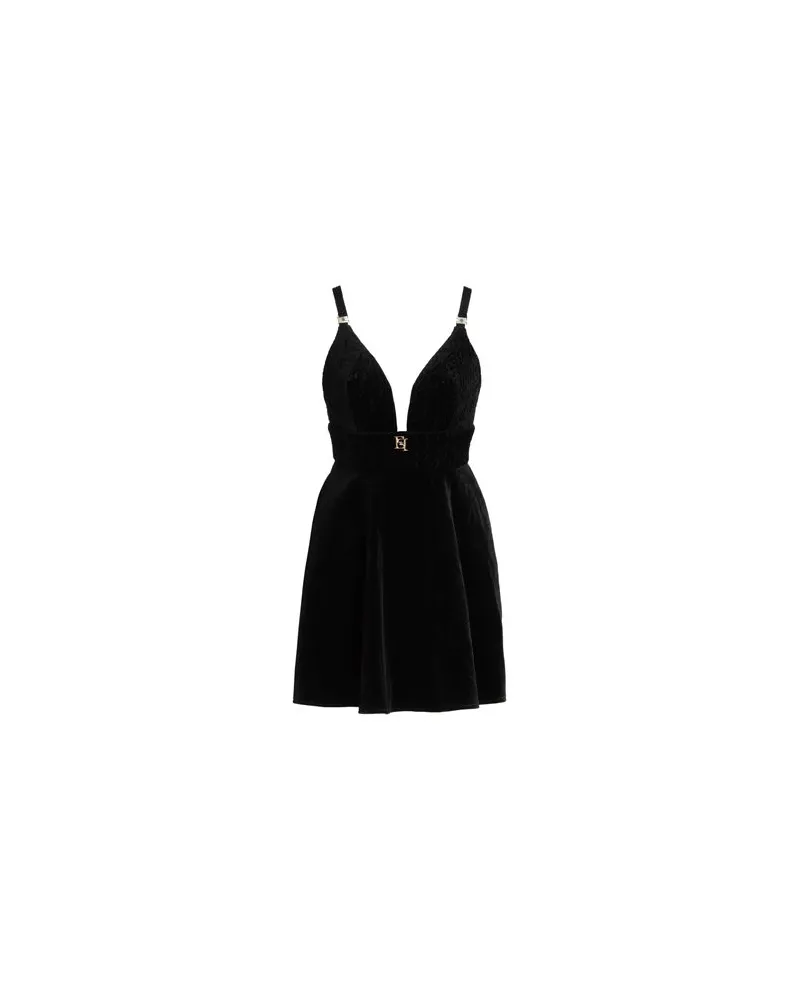 Elisabetta Franchi KLEIDER - Mini-Kleiderauf YOOX.COM Schwarz