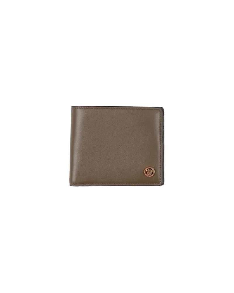 Versace Kleinlederwaren - Brieftaschenauf YOOX.COM Khaki