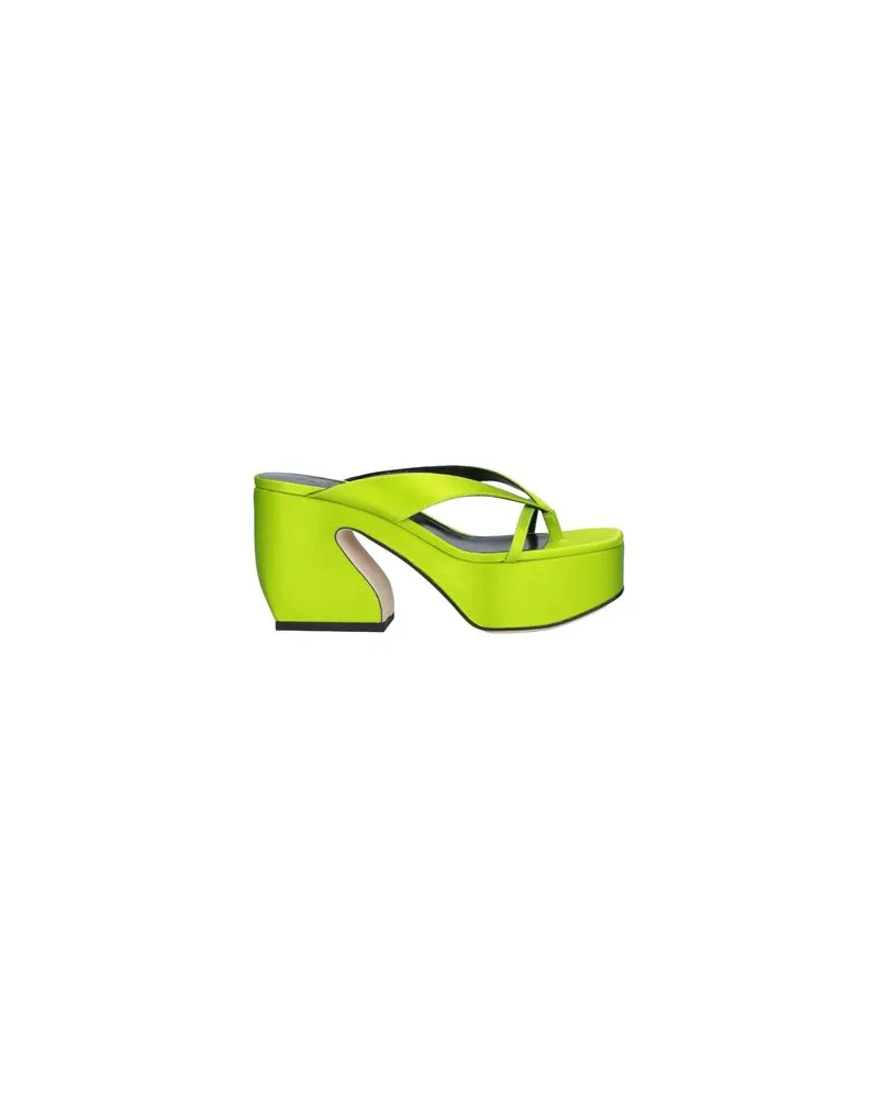 Sergio Rossi SCHUHE - Zehentrennerauf YOOX.COM Limettengrün