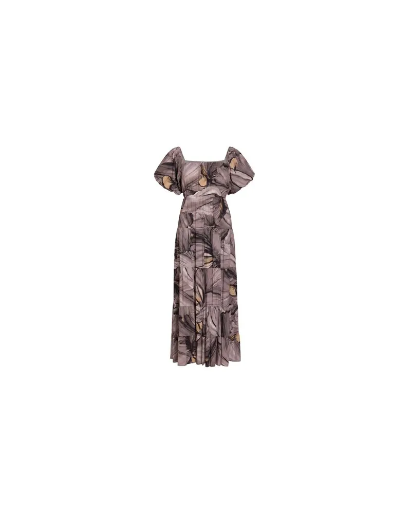 YES ZEE by Essenza KLEIDER - Maxi-Kleiderauf YOOX.COM Maulwurfsgrau