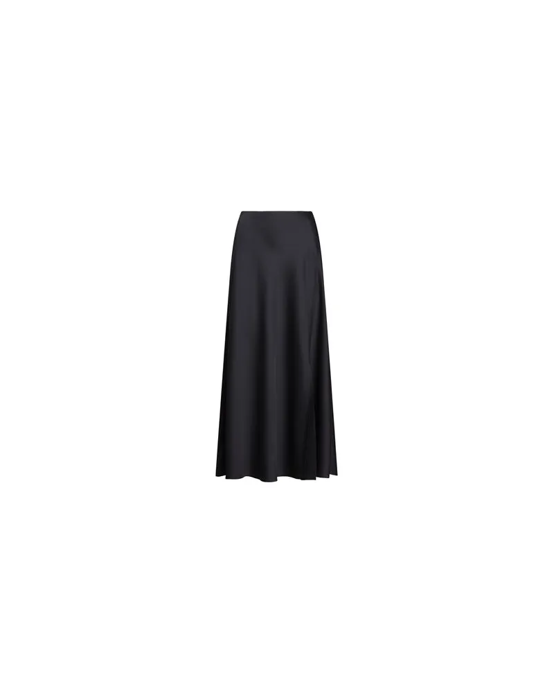 Ralph Lauren SATIN CREPE A-LINE SKIRT  - HOSEN & RÖCKE - Maxi-Röckeauf YOOX.COM Schwarz