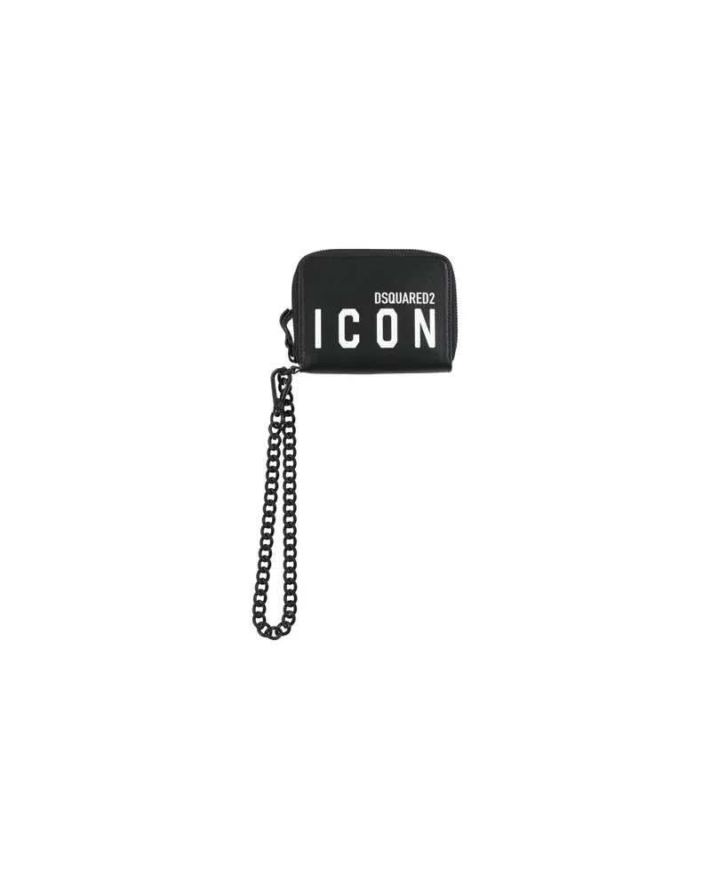 Dsquared2 ICON - Kleinlederwaren - Brieftaschenauf YOOX.COM Schwarz