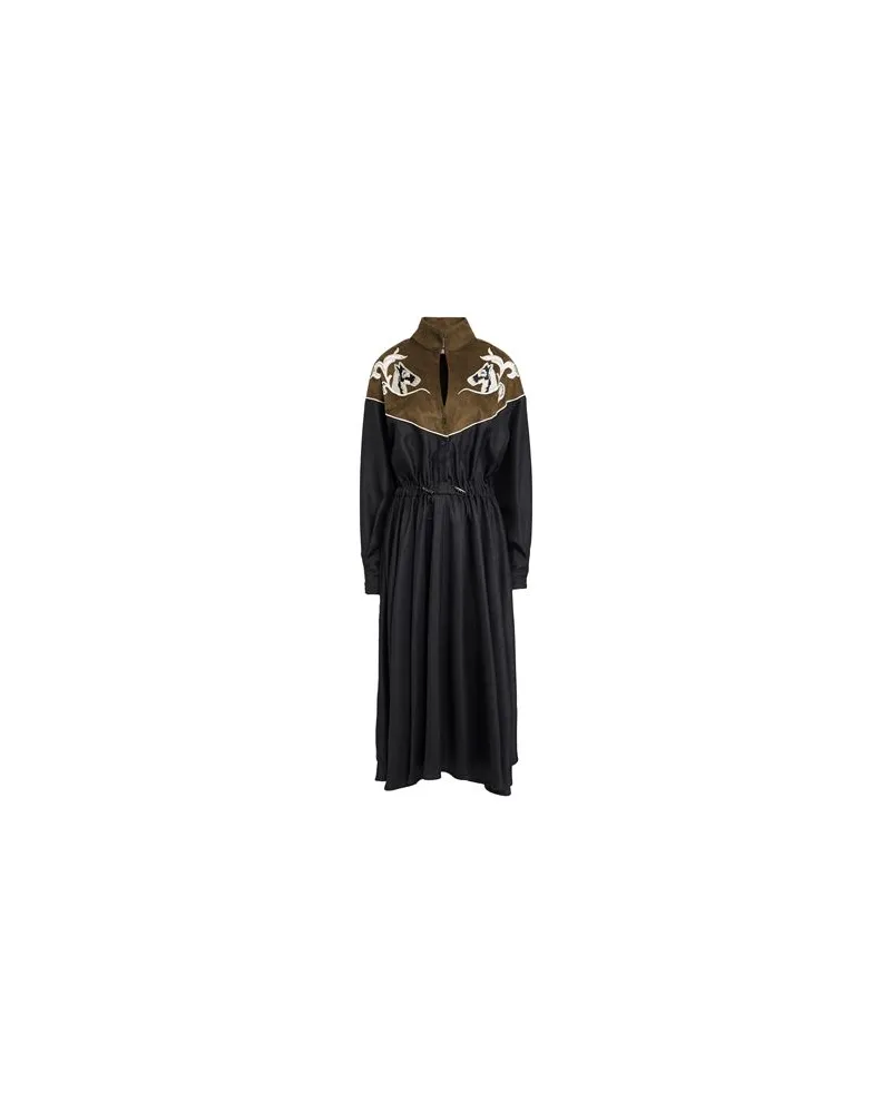 Stella Jean KLEIDER - Midi-Kleiderauf YOOX.COM Schwarz