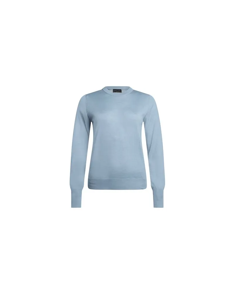 Roberto Collina STRICKWAREN - Pulloverauf YOOX.COM Azurblau