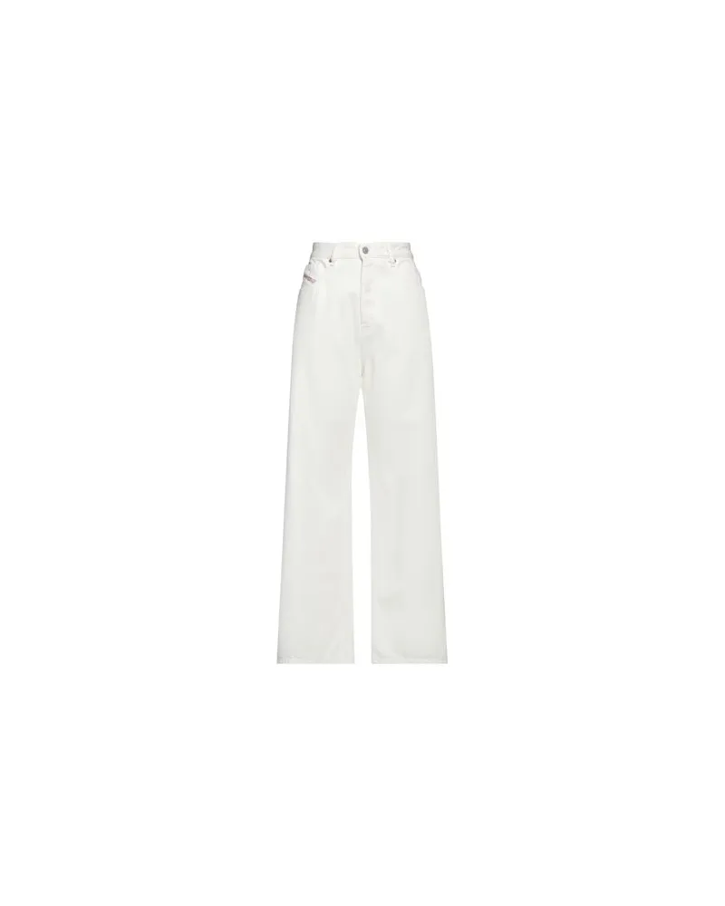 Diesel HOSEN & RÖCKE - Jeanshosenauf YOOX.COM Cremeweiß