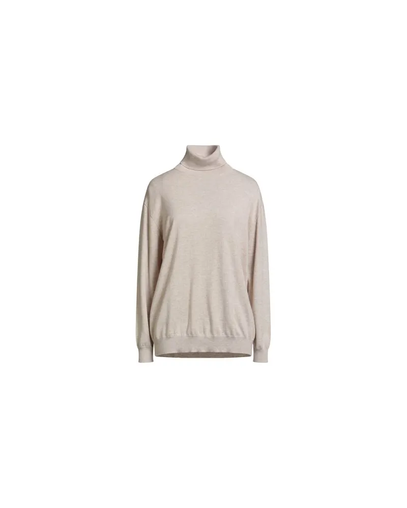 Brunello Cucinelli CASHMERE  - STRICKWAREN - Rollkragenpulloverauf YOOX.COM Beige
