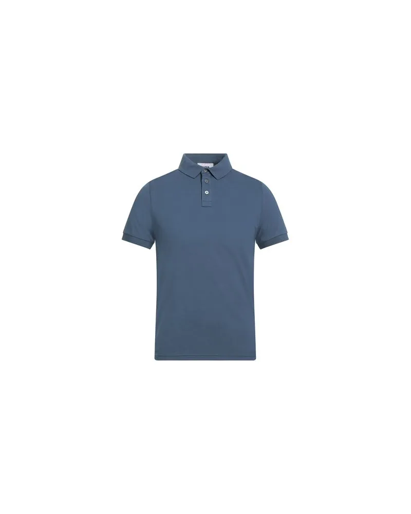 Alpha Studio TOPS - Poloshirtsauf YOOX.COM Taubenblau