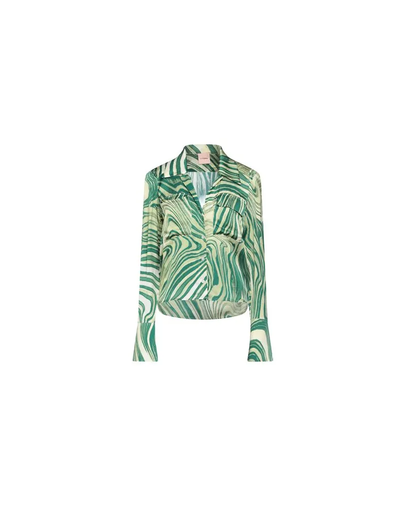 La Semaine Paris TOPS - Hemdenauf YOOX.COM Grün