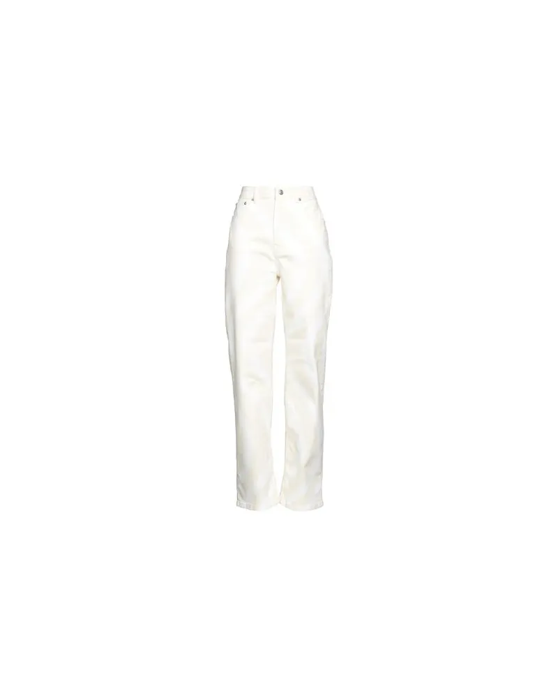 NA-KD HOSEN & RÖCKE - Jeanshosenauf YOOX.COM Cremeweiß