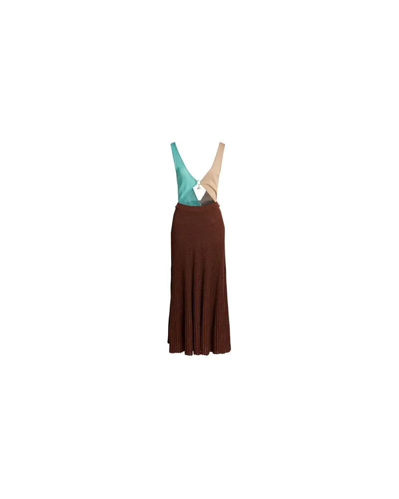 AKEP KLEIDER - Maxi-Kleiderauf YOOX.COM Braun