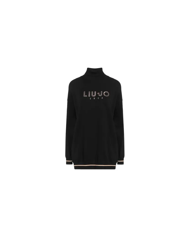 Liu Jo BETTER - STRICKWAREN - Rollkragenpulloverauf YOOX.COM Schwarz