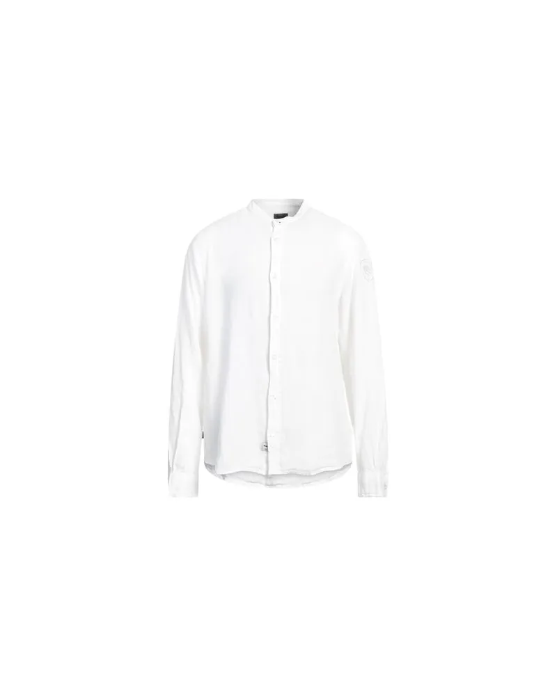 Blauer TOPS - Hemdenauf YOOX.COM Weiß