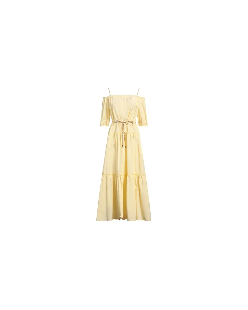 Peserico KLEIDER - Maxi-Kleiderauf YOOX.COM Pastellgelb