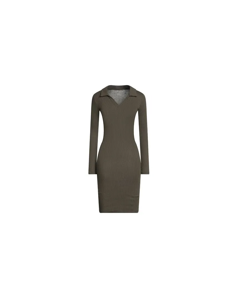 Majestic KLEIDER - Midi-Kleiderauf YOOX.COM Militärgrün