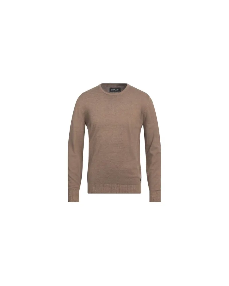 Replay STRICKWAREN - Pulloverauf YOOX.COM Khaki