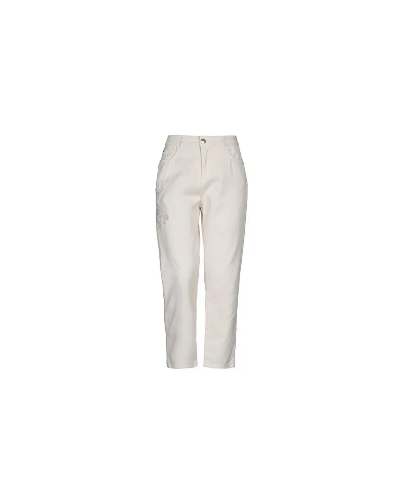 My Twin Twinset HOSEN & RÖCKE - Jeanshosenauf YOOX.COM Elfenbein