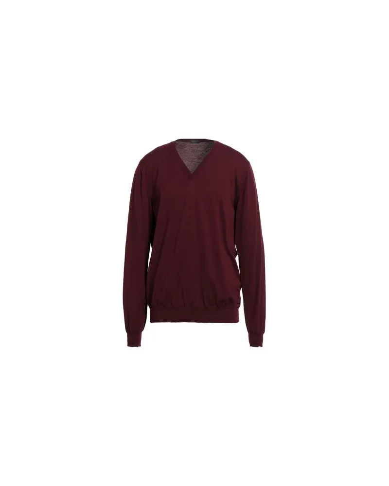 Zanone STRICKWAREN - Pulloverauf YOOX.COM Bordeaux