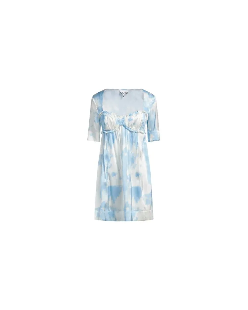 Ganni KLEIDER - Mini-Kleiderauf YOOX.COM Himmelblau