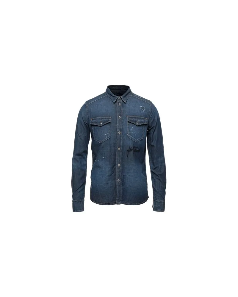 John Richmond TOPS - Jeanshemdenauf YOOX.COM Blau