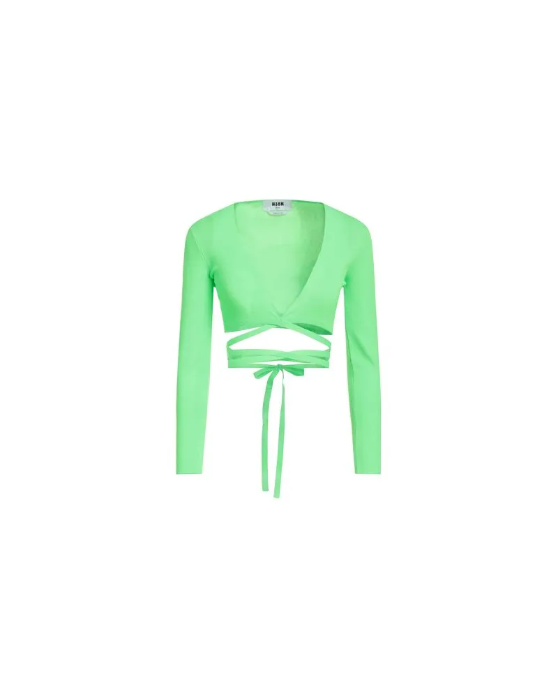 MSGM STRICKWAREN - Wickelpulloverauf YOOX.COM Grün