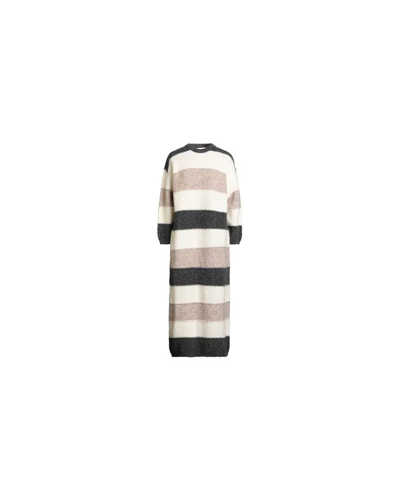 SOLOTRE KLEIDER - Maxi-Kleiderauf YOOX.COM Elfenbein