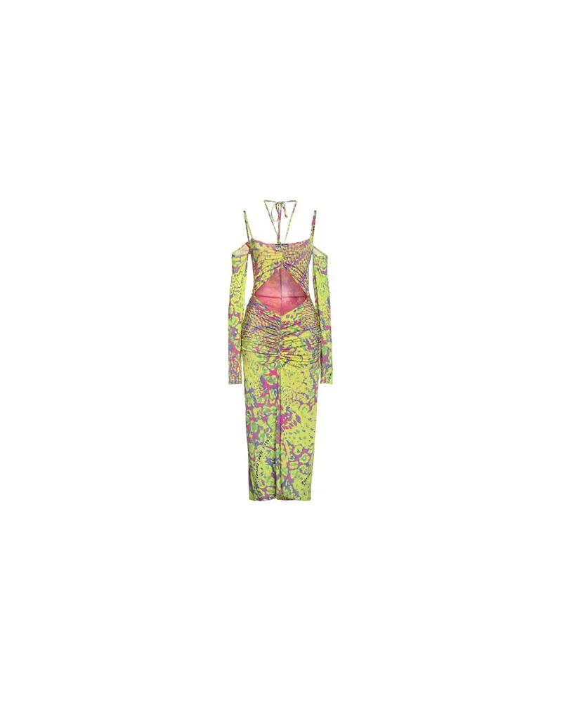 Versace Jeans KLEIDER - Maxi-Kleiderauf YOOX.COM Limettengrün