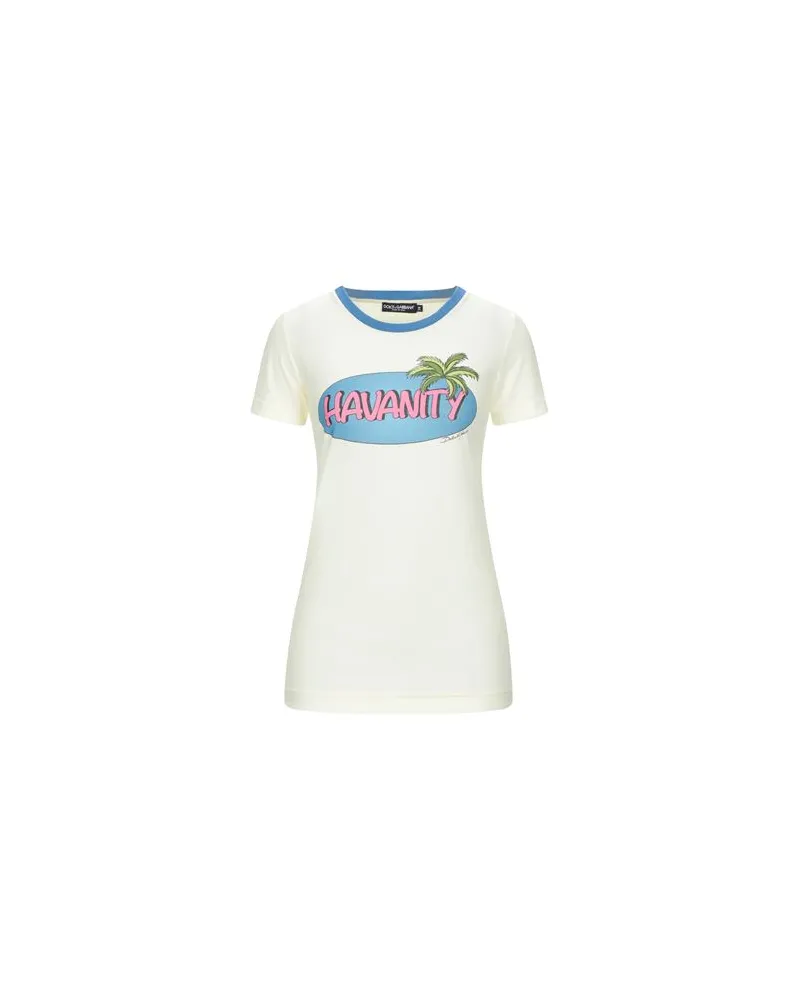 Dolce & Gabbana TOPS - T-shirtsauf YOOX.COM Pastellgelb