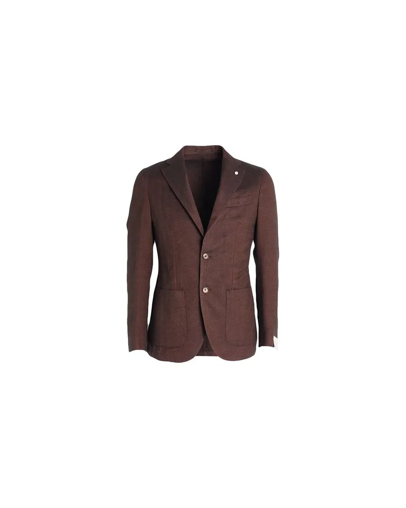 Luigi Bianchi Mantova ANZÜGE und CO-ORDS - Blazersauf YOOX.COM Schokobraun